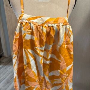 A New Day Orange and White tank top